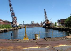 Looking north in en:Brooklyn Navy Yard at a drydock on a sunny morning. Date 25 May 2008 Source Own work Author Jim.henderson