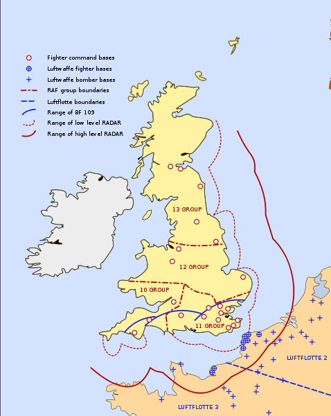 Battle of Britain Map