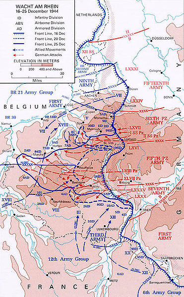 Battle of Bulge Map