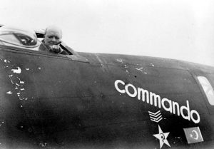 Winston Churchill in the cockpit of B24 Liberator "Commando", in which Captain William Vanderkloot flew him to Moscow to meet Joseph Stalin, August 1942 Date 1942
