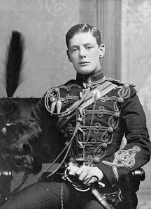 2nd Lieutenant Winston Churchill of the 4th Queen's Own Hussars in 1895. Date 1895 (Pre-1914)
