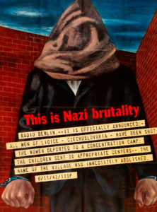 This is Nazi Brutality by Ben Shahn, 1942  Printed by the Government Printing Office for the Office of War Information NARA Still Picture Branch (NWDNS-44-PA-245)